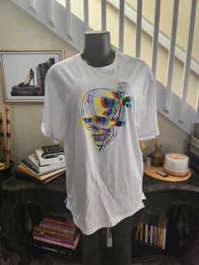 Robert Graham skull-motif t-shirt size L
